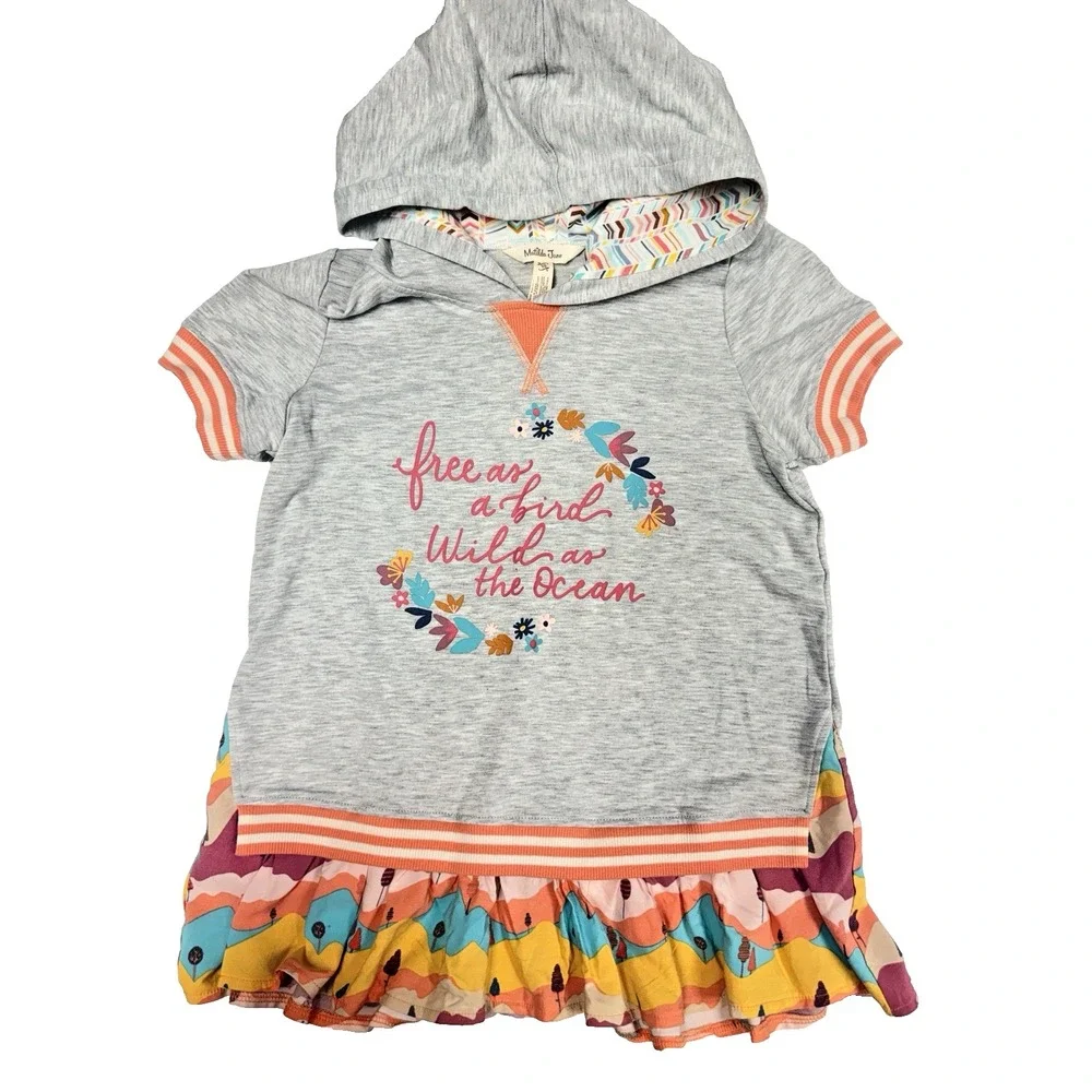 Matilda Jane Outfit Girls Hoodie & Leggings - Wonderment Wild & Free Stripes 10